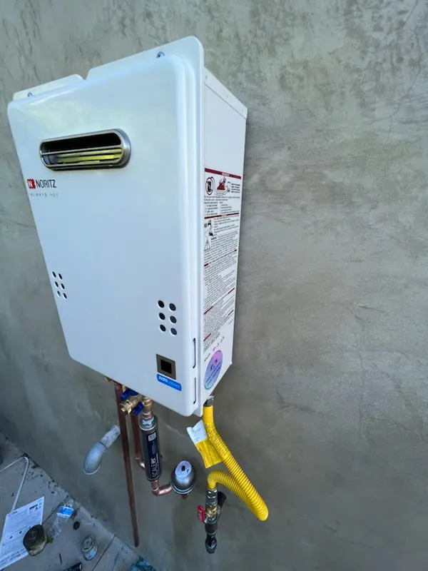 Tankless water heater installation for Micro homes